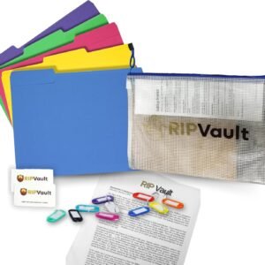 RIPVault Fireproof Estate Document Organizer Kit